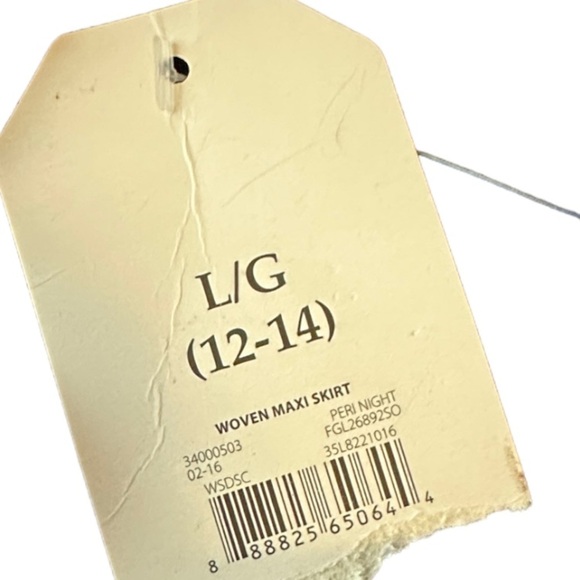 Faded Glory Woven‎ Maxi Skirt nwt - Picture 7 of 7